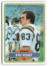 1980 Topps #387 Stu Voigt Minnesota Vikings