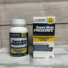 Super Beta Prostate 60ct  NEW Factory Sealed Expires 5/27 Lot Of 2