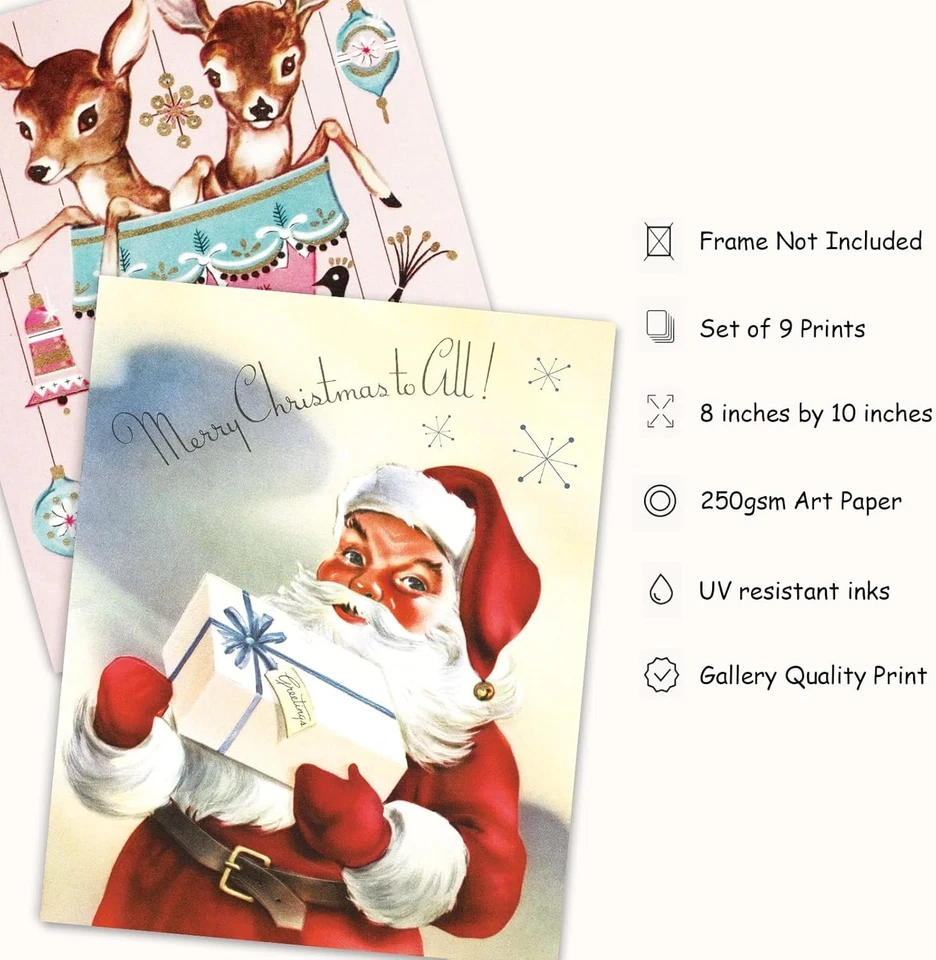 12 peças pôsteres de papel vintage dec - Imagem 3 de 4