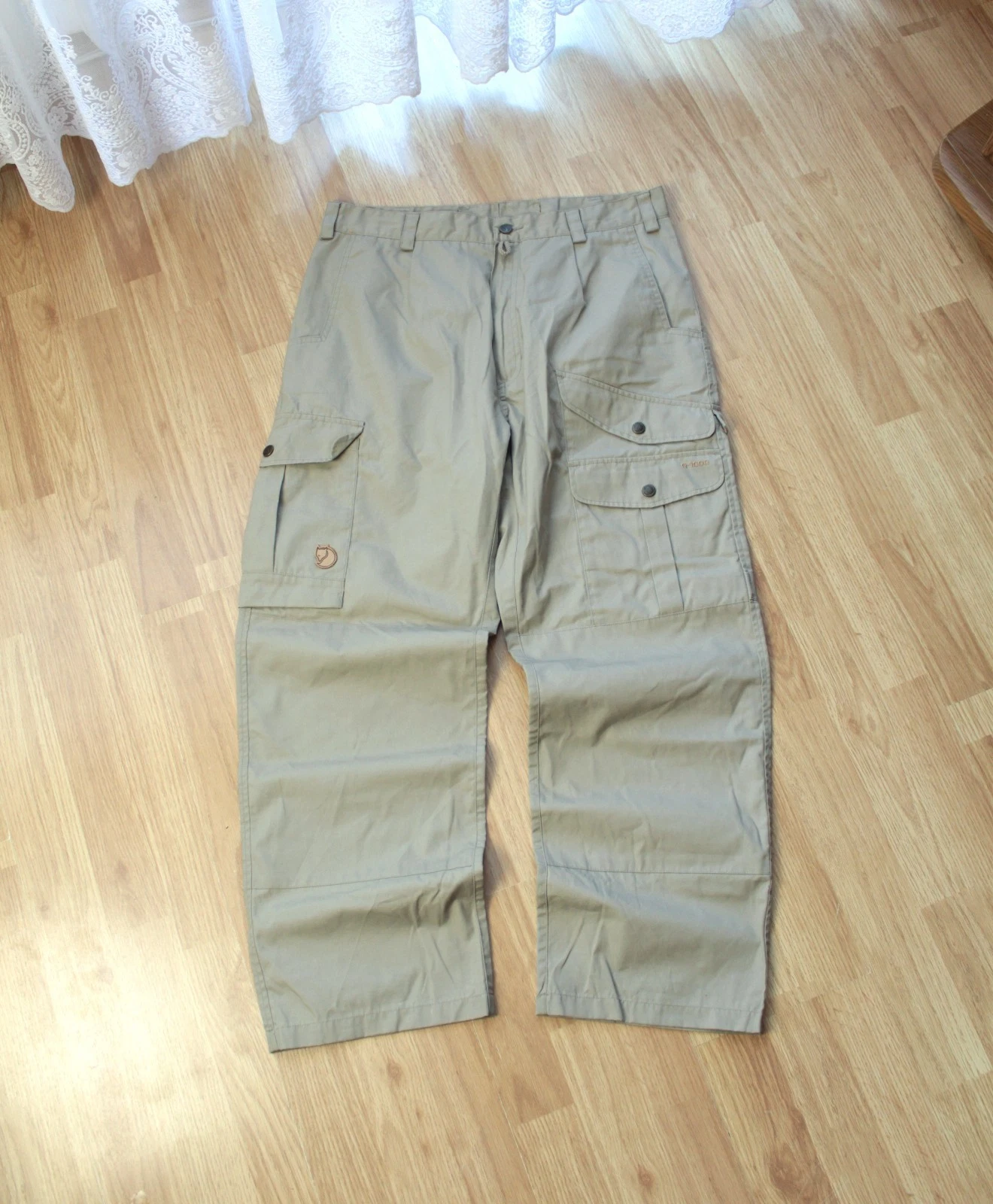 Fjallraven G-1000 Iceland Trousers Pants Mens Size US 33 EU 50 Beige Cargo