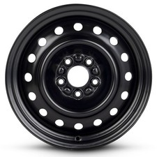 16x6.5 Road Roady Rrw-8055 Black Steel Wheels 5x110 38mm Set Of 4