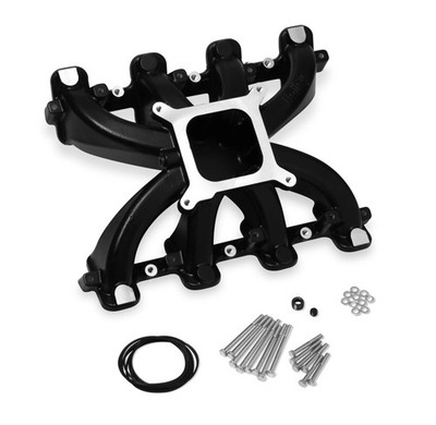Holley 300-131BK Single Plane Carbureted Intake - LS3/L92 - Black
