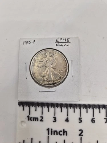 Photo of a 1935-P Walking Liberty Half Dollar from an eBay listing that sold on Jul 22, 2026