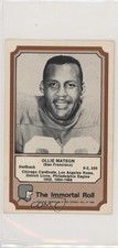 1974 Fleer Team Cloth Patch Stickers The Immortal Roll Ollie Matson HOF qp4