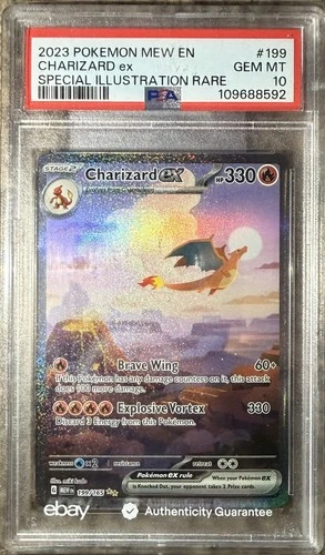 2023 Pokemon SV 151 - MEW EN Charizard ex #199/165 PSA 10