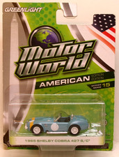 2016 1:64 GREENLIGHT MOTOR WORLD AMERICAN ED SERIES 15 1965 SHELBY COBRA 427 S/C