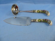 Johnson Brothers Bros FRIENDLY VILLAGE Cake Knife/Server & Latle Sheffield, UK.