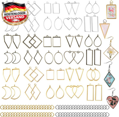 60 Pcs Bezels Für Resin Jewelry Making, Offene Rahmen Für Schmuckcasten Und Hals