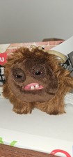 NWT Fuggler Plush Clip-On Keyring Hedge Grog 4  Funny Ugly Monster Brown