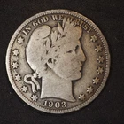 1903 **O** BARBER SILVER HALF DOLLAR ***NICE COIN!***  FREE SHIPPING! C1919