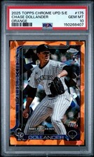 2025 TOPPS CHROME UPD SAPPHIRE CHASE DOLLANDER /25 ORANGE LOW POP PSA 10