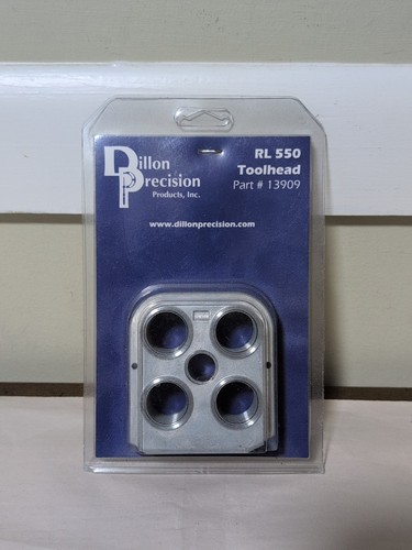 Dillon Precision 13909 Tool Head Per RL550B - Portapunzoni A 4 Fori Per Ricarica - Ricambio Originale - 3