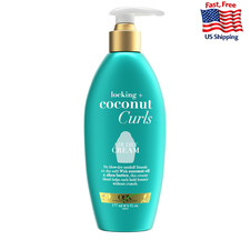 OGX Locking  Coconut Curls Air Dry Cream 6 oz - No Parabens