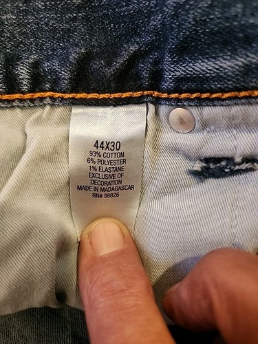 RIDGECUT TOUGHWEAR MEN'S BLUE DENIM JEANS..44X30 - Picture 2 of 5