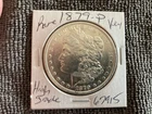 1879-P Morgan Silver Dollar.  Rare. Key Date. Blast White. High Grade. MS+++
