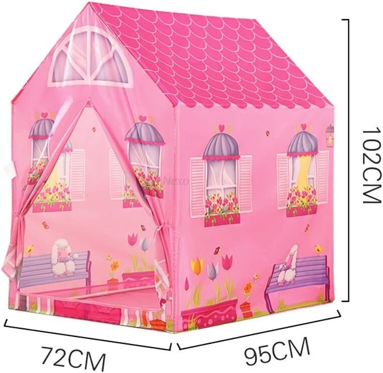 Floving pieghevole per bambini, tenda da gioco per bambini, tenda pop-up per interni ed esterni, casetta giocattolo per la conservazione dei giocattoli, con borsa per il trasporto (Kit Viola