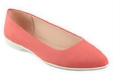 Easy Spirit Madella pointy toe flats RED lightweight flexible sz 8 Med DEFECT
