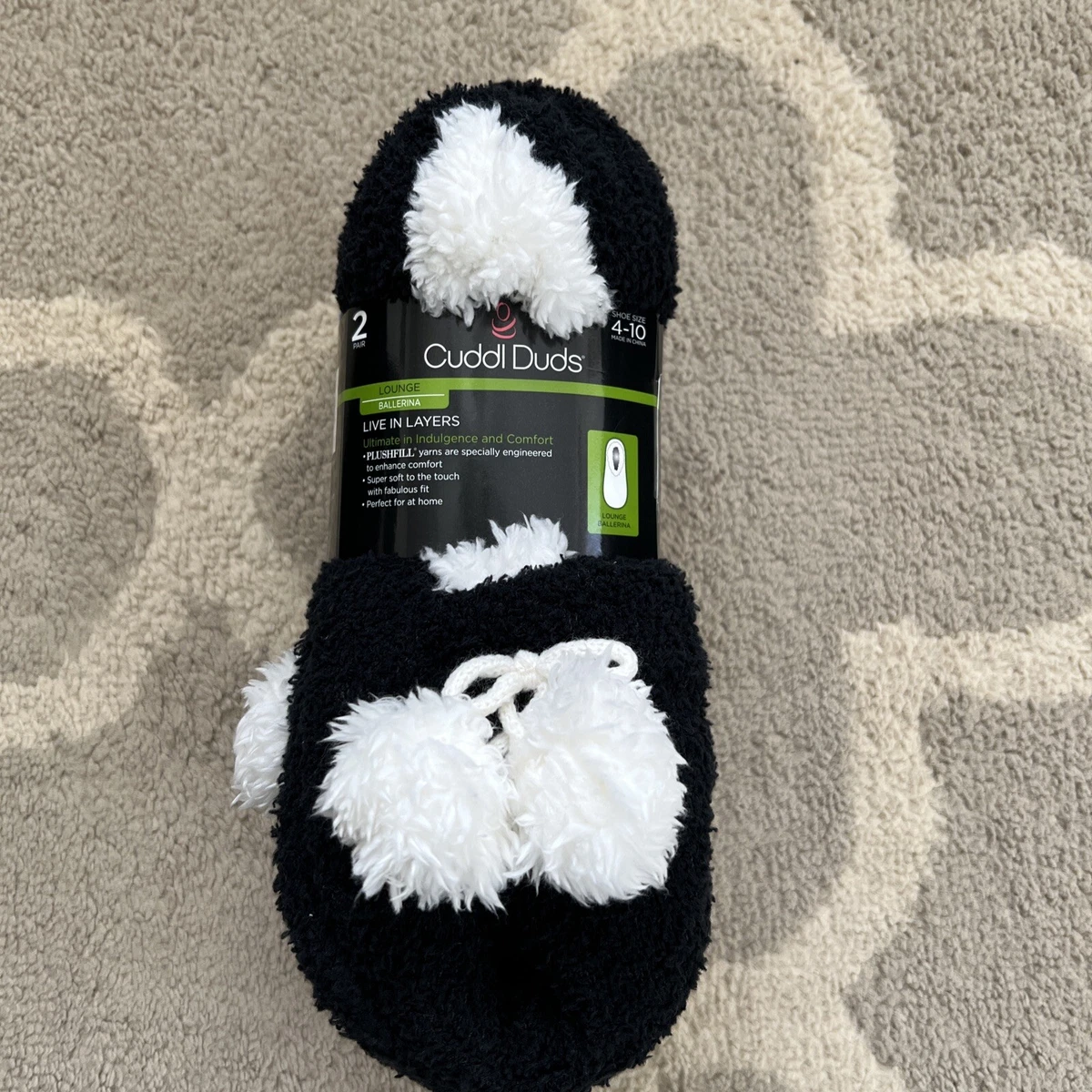 Cuddl duds sherpa slipper socks outlet
