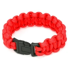 Everbilt Paracord Survival Bracelet, Hiking Outdoor Gear, Unisex Adult, 9in, Red