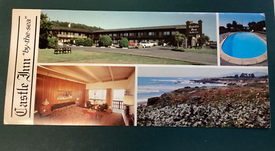 CASTLE INN By The Sea Panoramic Chrome 4x9 Multi View ~ San Simeon, Cambria, CA 