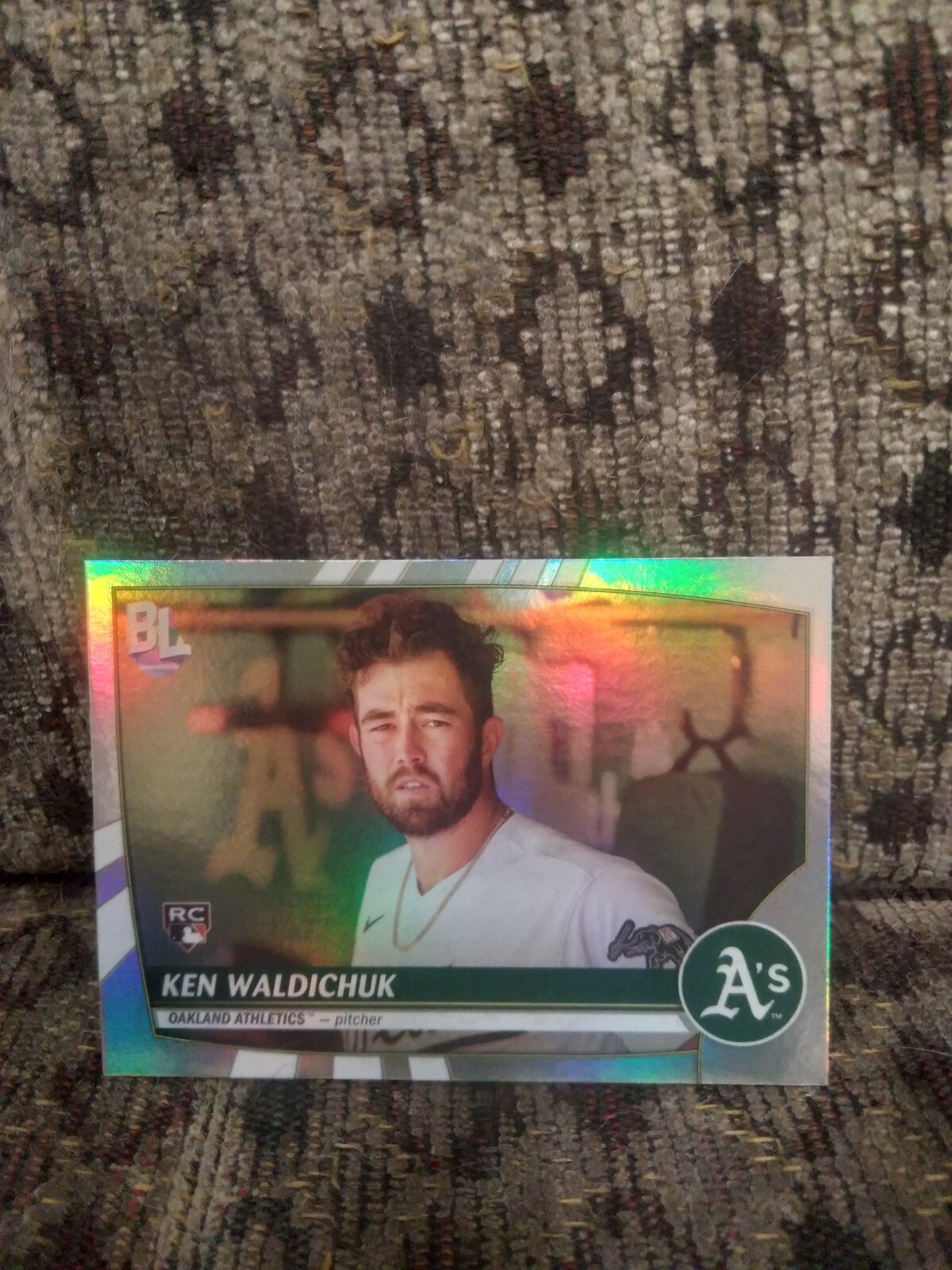 2023 Topps...Big League...Ken Waldichuk #214...Oakland Athletics...RAINBOW FOIL