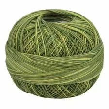 Lizbeth Egyptian Cotton Crochet Thread Size 20 Color 138 Leafy Green