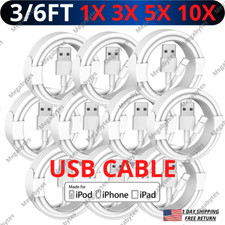 USB Fast Charger Cable For Apple iPhone 14 13 12 11 Pro Max 8 7 6 SE XR iPad Lot
