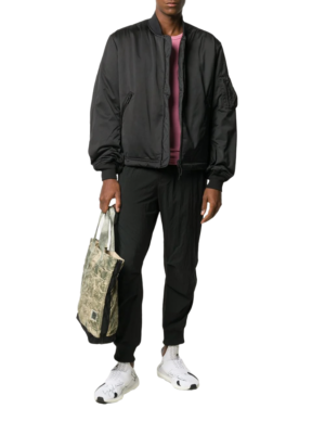 ADIDAS Y-3 YAMAMOTO BLACK CLASSIC BOMBER JACKET BACK LOGO GK4481