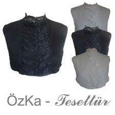 Dekollete Einsatz Krageneinsatz Bluseneinsatz Schummelkragen Spitze Unterwäsche