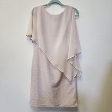 Midnight Velvet Dress 10 Champagne Sheath Cape Sheer Wedding Mother Bride Groom
