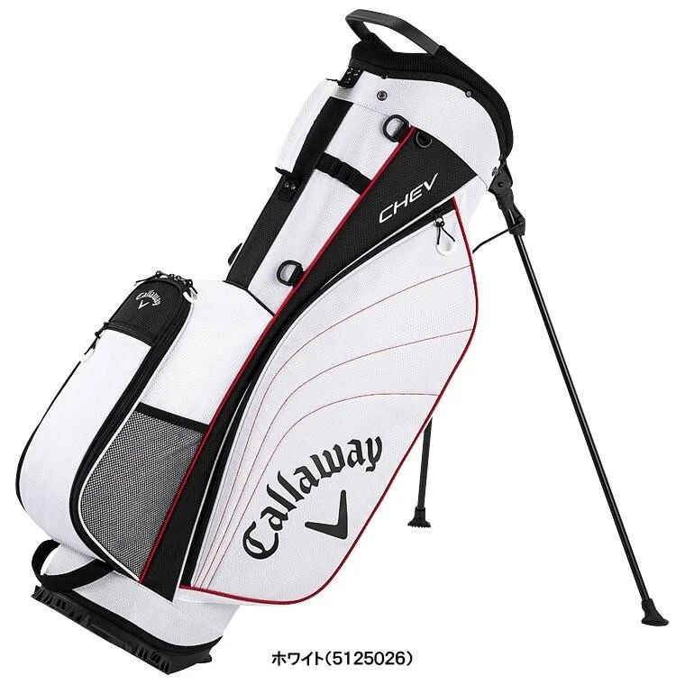 Callaway Golf Chev Carry Stand Bag 25JM 9 x 47in Lightweight 2025 Model White - Image 2 of 4