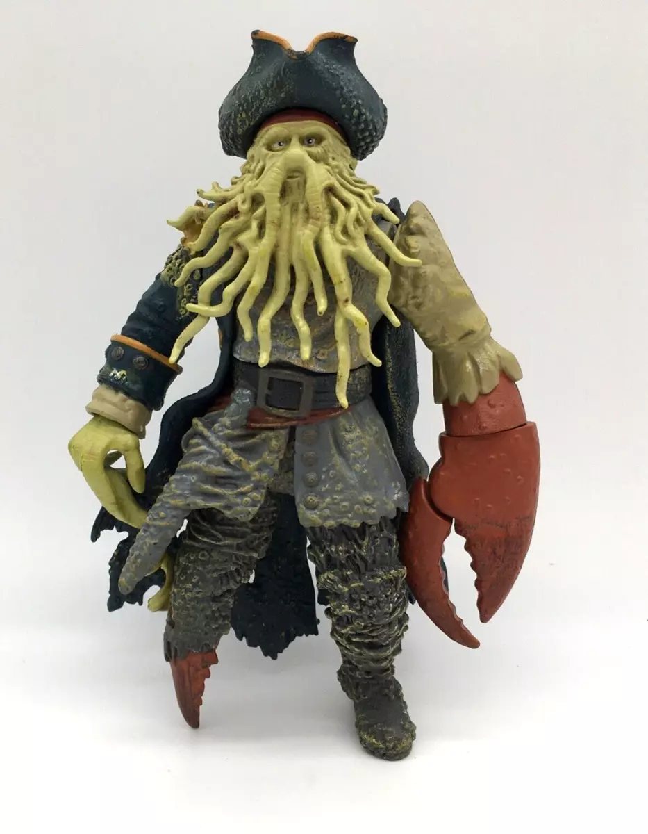 Zizzle Disney Store 7.5 Inch Pirates Of The Caribbean Davy Jones Action Figure
