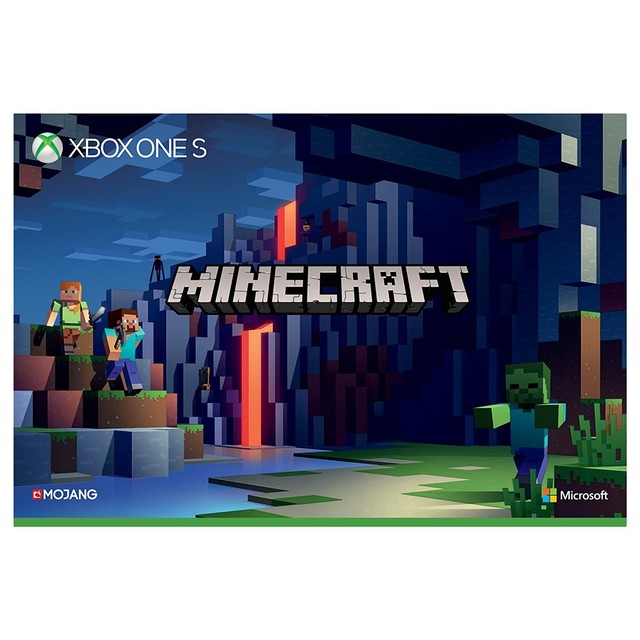 Microsoft Xbox One S Minecraft Limited Edition Bundle 1tb Green Brown Console For Sale Online Ebay