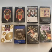 8 Vintage Cassette Lot Miscellaneous Hits from 50  s - 80  s h29q