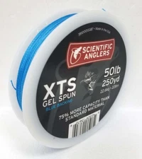 SCIENTIFIC ANGLERS 50 LB BLUE 250 YD XTS GEL SPUN BACKING -  FREE US SHIPPING