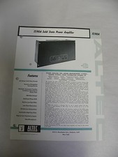 Original Vtg Altec Model 1590A Solid State Power Amp Specification Sheet A3
