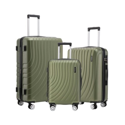 Luggage Set 3 Piece Expandable Suitcase TSA Lock Double Spinner Wheels HardSide