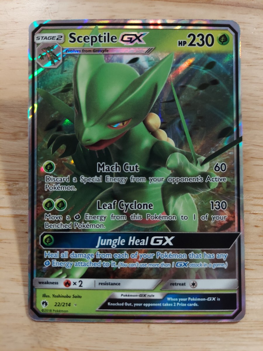 Sceptile GX 22/214 Lost Thunder NM Ultra Rare Pokemon Card | eBay