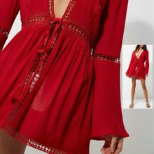 red beach kaftan