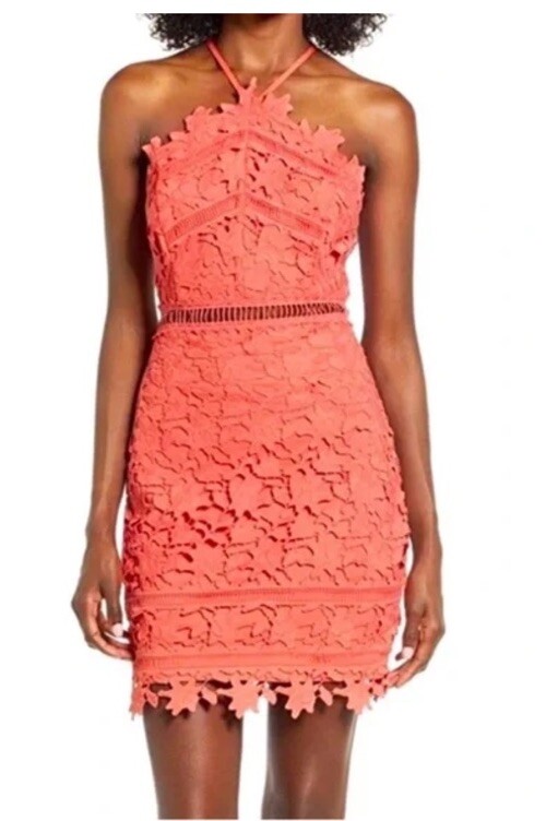 astr the label crochet dress Astr The Label Crochet Dress Size (M)