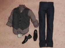 Ken Striped Shirt, Vest Jeans Twilight Emmett Fashion Shoes Newly Unboxed