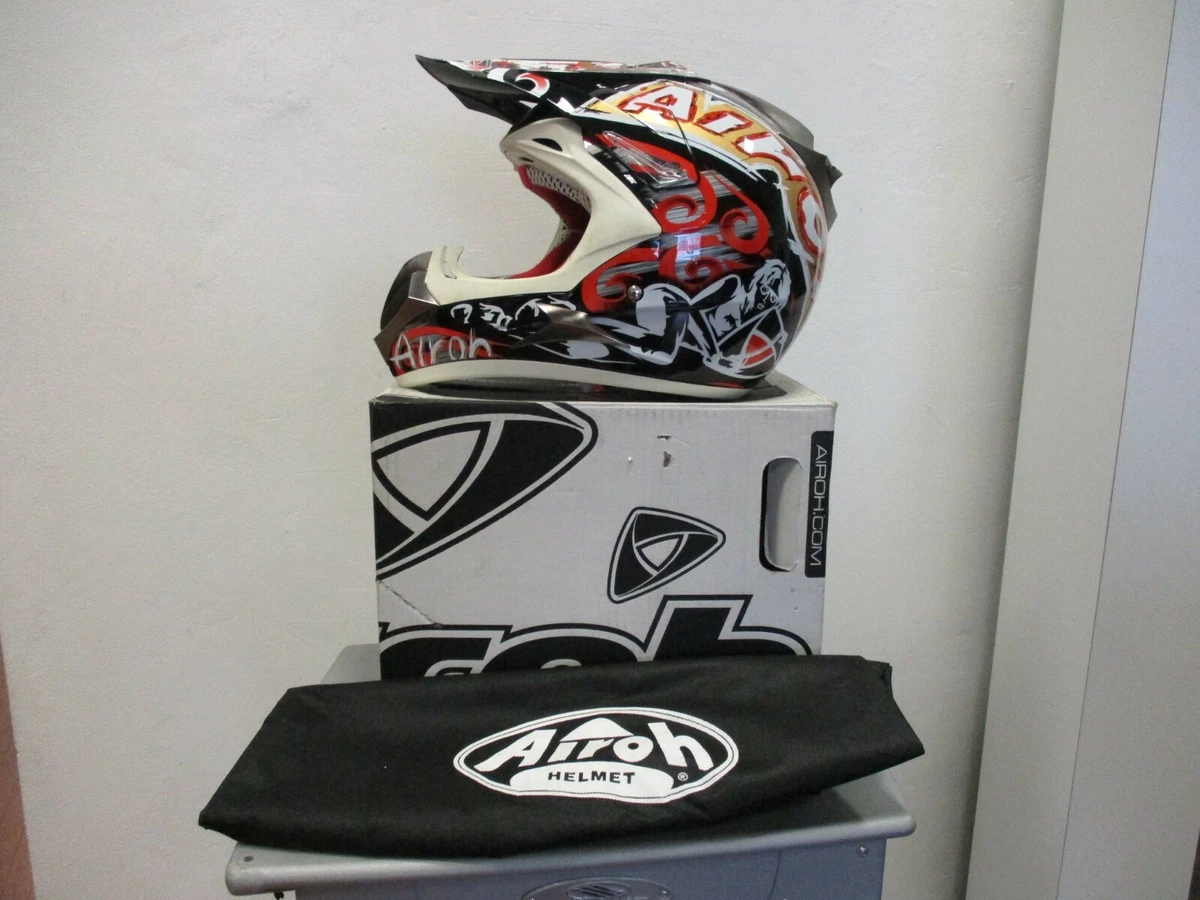 CASCO CROSS ENDURO AIROH DOME FEAR RED TG. L DOF17 L eBay