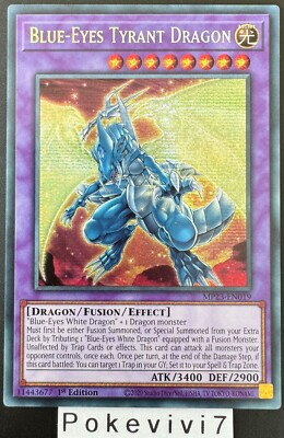 Yu-Gi-Oh! Karte BLUE-EYES TYRANT DRAGON MP23-EN019 Secret Rare NEU