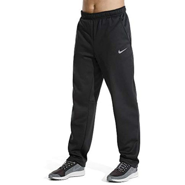 Nike Men's Therma Open Bottom Training Pants Size L Black S1119 for sale online | eBay