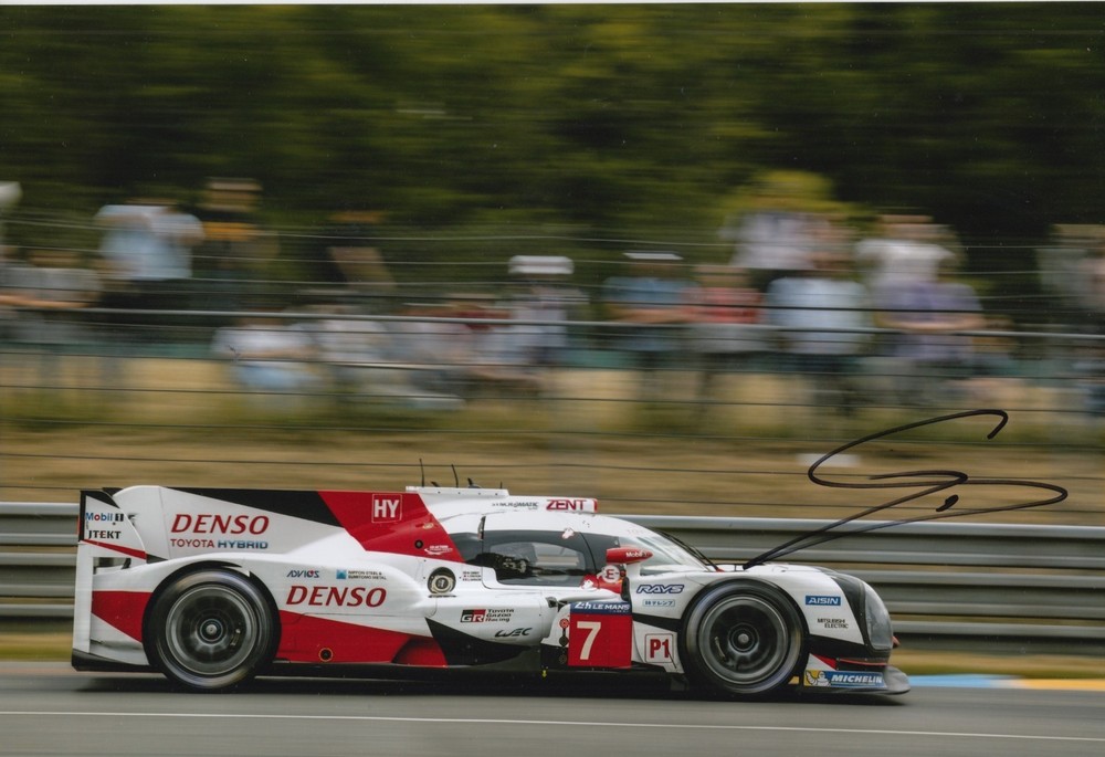 Stephane Sarrazin Autographed Toyota Le Mans 2017 12x8 Photo