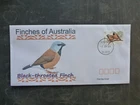 2018 AUSTRALIA FINCHES BLACK-THROAT FINCH ILLUSTRETED FDC FIRST DAY COVER