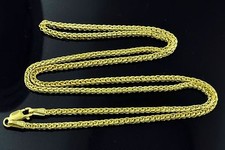 3.00 grams 14k solid yellow gold foxtail wheat chain necklace 24 inches 4416
