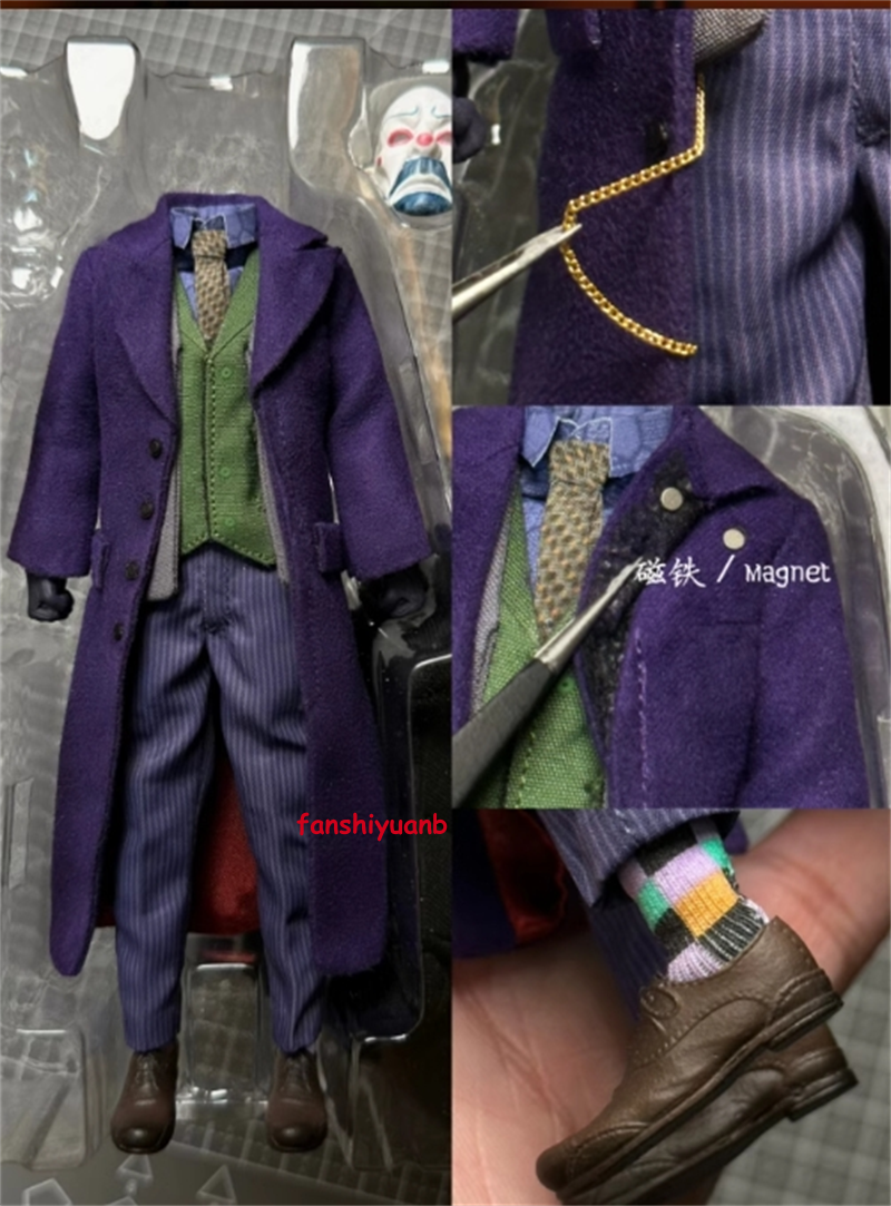 Filix Toys The Joker 1/12 Scale Full Set w/ 2 Heads 6'' Action