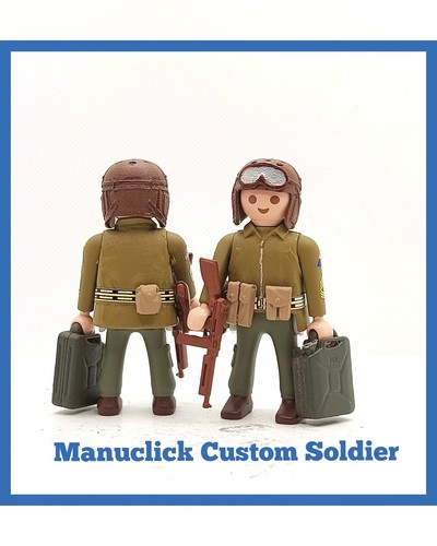 PLAYMOBIL custom WW2 SOLDIER ARMY USA TANKER WWII NEW! | eBay