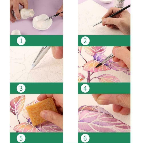 Artists Art Masking Fluid For Watercolour Painting - / ml Gum 18/75 Drawing Z0O8 - Picture 3 of 11